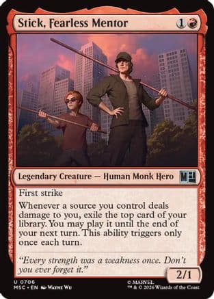 Stick, Fearless Mentor |  (706) [Commander: Marvel Super Heroes]