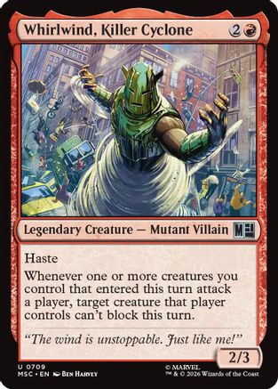 Whirlwind, Killer Cyclone |  (709) [Commander: Marvel Super Heroes]