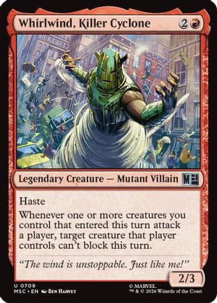 Whirlwind, Killer Cyclone |  Foil (709) [Commander: Marvel Super Heroes]