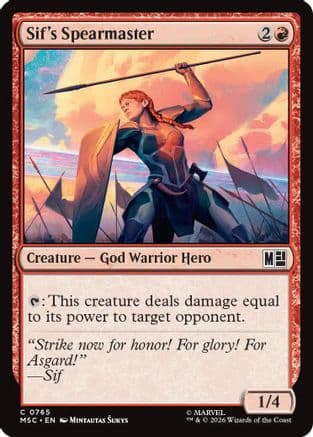 Sif's Spearmaster |  (765) [Commander: Marvel Super Heroes]