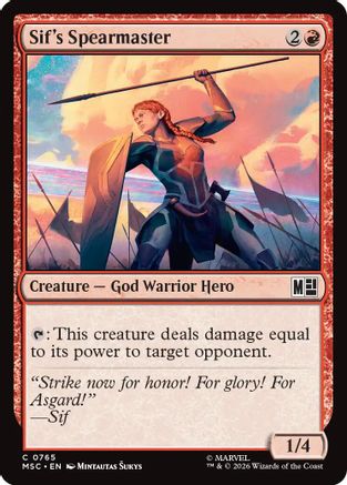 Sif's Spearmaster |  (765) [Commander: Marvel Super Heroes]
