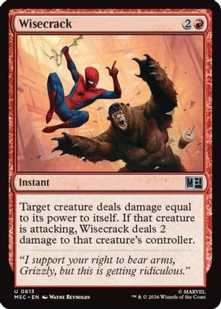 Wisecrack |  Foil (813) [Commander: Marvel Super Heroes]