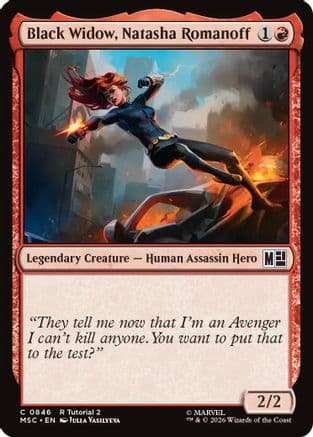 Black Widow, Natasha Romanoff |  (846) [Commander: Marvel Super Heroes]