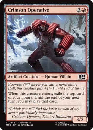 Crimson Operative |  (848) [Commander: Marvel Super Heroes]