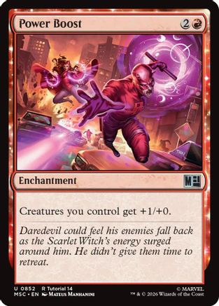 Power Boost |  (852) [Commander: Marvel Super Heroes]
