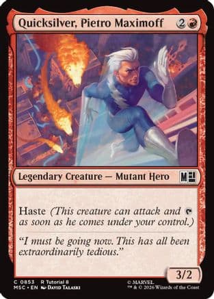 Quicksilver, Pietro Maximoff (0853) |  (853) [Commander: Marvel Super Heroes]