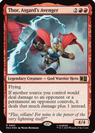 Thor, Asgard's Avenger (Surge Foil) |  (883) [Commander: Marvel Super Heroes]