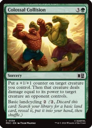 Colossal Collision |  Foil (558) [Commander: Marvel Super Heroes]