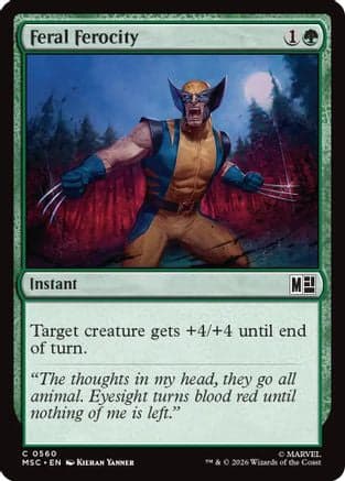 Feral Ferocity |  Foil (560) [Commander: Marvel Super Heroes]