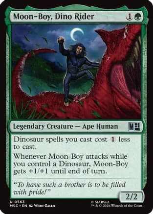 Moon-Boy, Dino Rider |  (563) [Commander: Marvel Super Heroes]