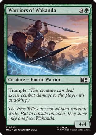 Warriors of Wakanda |  Foil (565) [Commander: Marvel Super Heroes]