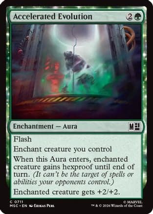 Accelerated Evolution |  Foil (711) [Commander: Marvel Super Heroes]