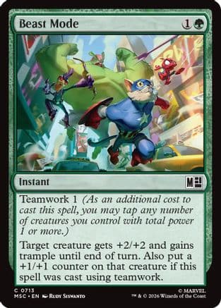 Beast Mode |  Foil (713) [Commander: Marvel Super Heroes]