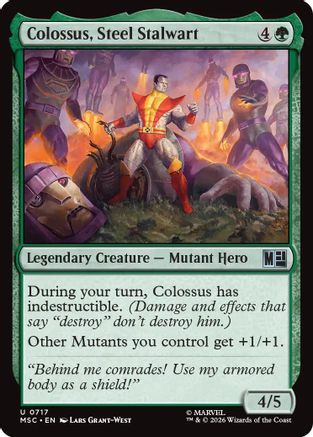 Colossus, Steel Stalwart |  (717) [Commander: Marvel Super Heroes]