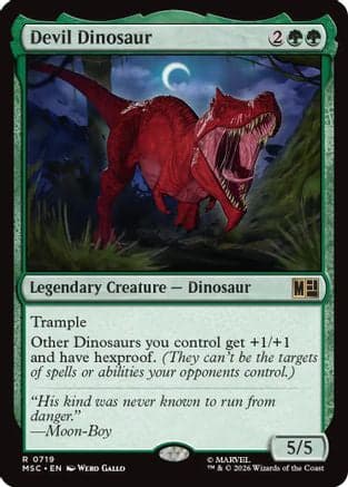 Devil Dinosaur |  Foil (719) [Commander: Marvel Super Heroes]