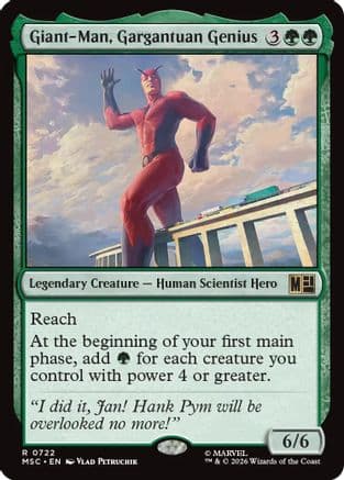 Giant-Man, Gargantuan Genius |  Foil (722) [Commander: Marvel Super Heroes]