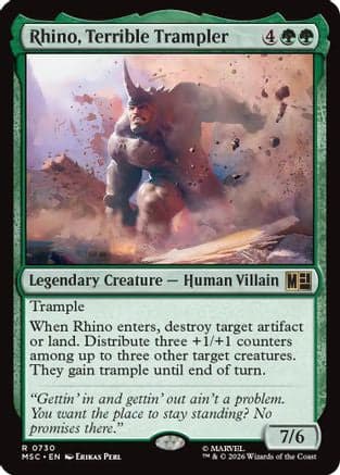 Rhino, Terrible Trampler |  (730) [Commander: Marvel Super Heroes]