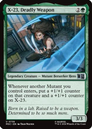 X-23, Deadly Weapon |  (738) [Commander: Marvel Super Heroes]