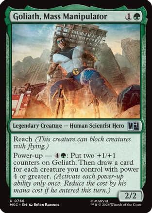 Goliath, Mass Manipulator |  Foil (766) [Commander: Marvel Super Heroes]