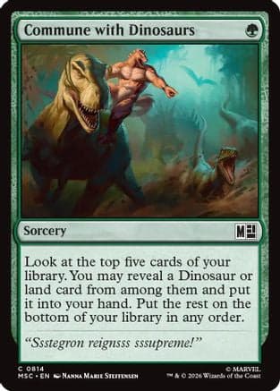 Commune with Dinosaurs |  (814) [Commander: Marvel Super Heroes]