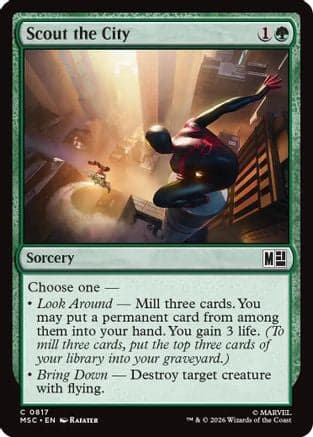 Scout the City |  Foil (817) [Commander: Marvel Super Heroes]