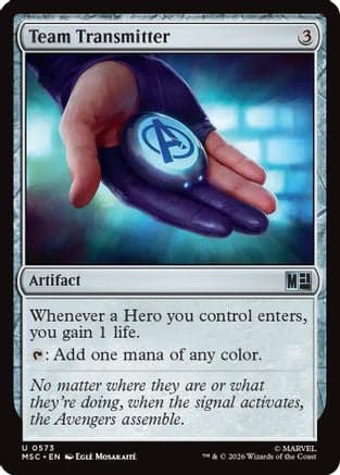 Team Transmitter |  (573) [Commander: Marvel Super Heroes]