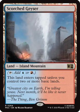Scorched Geyser |  (264) [Commander: Marvel Super Heroes]