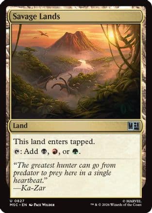 Savage Lands |  (827) [Commander: Marvel Super Heroes]