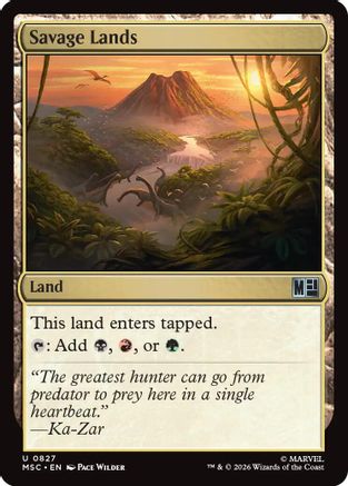 Savage Lands |  (827) [Commander: Marvel Super Heroes]
