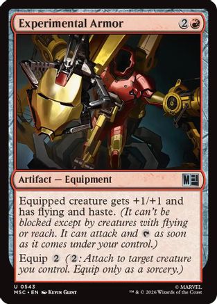 Experimental Armor |  Foil (543) [Commander: Marvel Super Heroes]