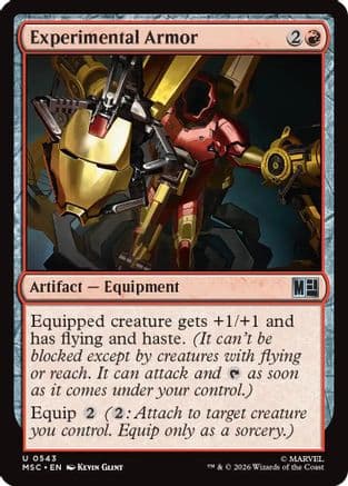 Experimental Armor |  Foil (543) [Commander: Marvel Super Heroes]
