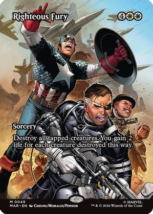 Righteous Fury (Borderless) |  Foil (049) [Marvel Universe Eternal-Legal]