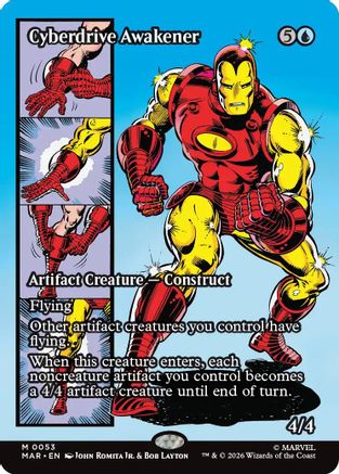 Cyberdrive Awakener (Borderless) |  Foil (053) [Marvel Universe Eternal-Legal]