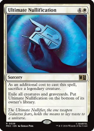 Ultimate Nullification (Surge Foil) |  Foil (026) [Commander: Marvel Super Heroes]