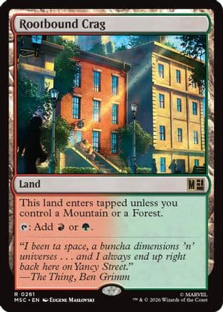 Rootbound Crag |  (261) [Commander: Marvel Super Heroes]