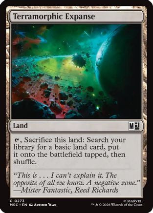Terramorphic Expanse (0273) (Surge Foil) |  Foil (273) [Commander: Marvel Super Heroes]