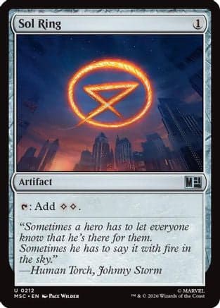 Sol Ring (0212) (Surge Foil) |  Foil (212) [Commander: Marvel Super Heroes]