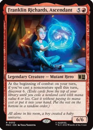 Franklin Richards, Ascendant (Surge Foil) |  Foil (052) [Commander: Marvel Super Heroes]