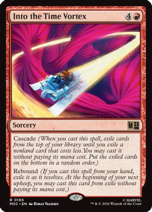 Into the Time Vortex (Surge Foil) |  Foil (165) [Commander: Marvel Super Heroes]