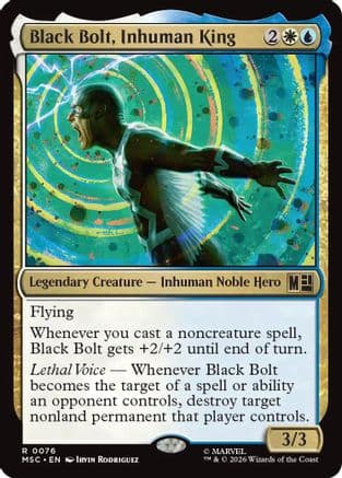 Black Bolt, Inhuman King |  (076) [Commander: Marvel Super Heroes]