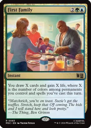 First Family (Surge Foil) |  Foil (083) [Commander: Marvel Super Heroes]