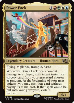 Power Pack (Surge Foil) |  Foil (090) [Commander: Marvel Super Heroes]