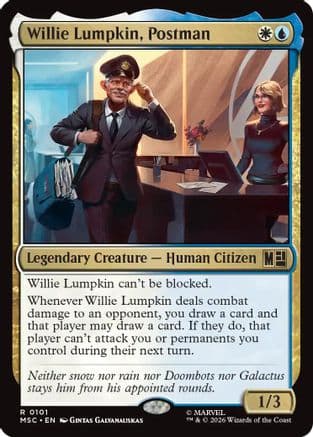 Willie Lumpkin, Postman (Surge Foil) |  Foil (101) [Commander: Marvel Super Heroes]