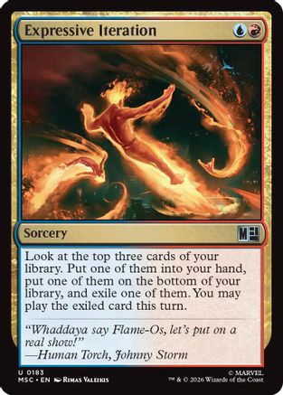 Expressive Iteration (Surge Foil) |  Foil (183) [Commander: Marvel Super Heroes]