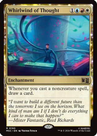Whirlwind of Thought (Surge Foil) |  Foil (190) [Commander: Marvel Super Heroes]