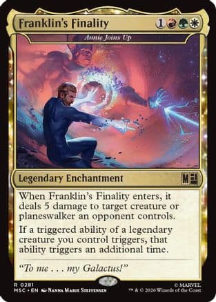 Franklin's Finality - Annie Joins Up (Surge Foil) |  Foil (281) [Commander: Marvel Super Heroes]