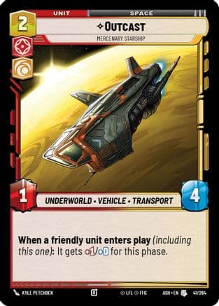 Outcast - Mercenary Starship |  (41/264)  [Ashes of the Empire]