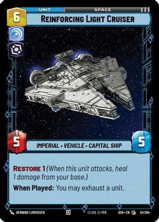 Reinforcing Light Cruiser |  (51/264)  [Ashes of the Empire]