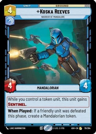 Koska Reeves - Warrior of Mandalore |  (79/264)  [Ashes of the Empire]