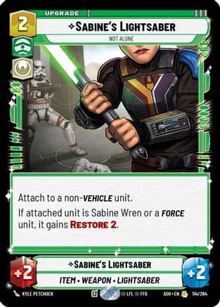 Sabine's Lightsaber - Not Alone |  (114/264)  [Ashes of the Empire]